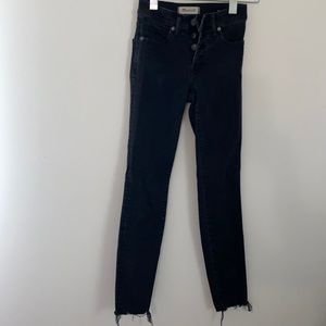 Madewell black skinny jeans